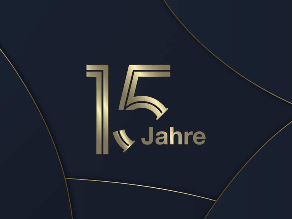 15 Jahre Jubiläum Design